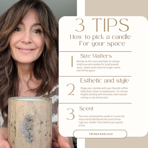 3 Quick Tips:  Candle Size for your Home Space